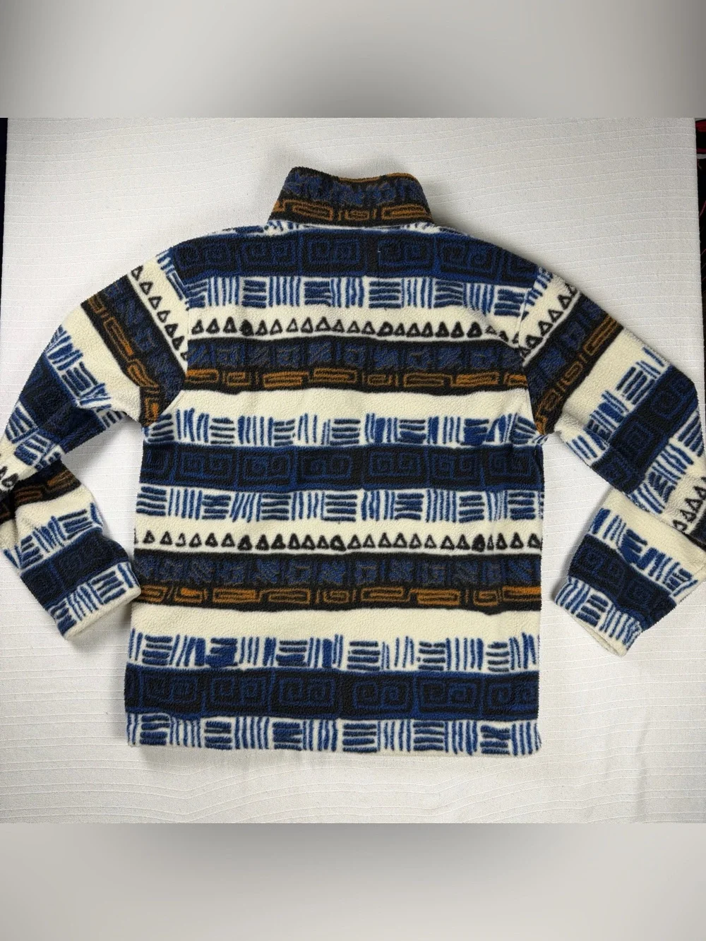 Billabong Adventure Division Recycler Aztec Fleece Pullover Jacket Size L